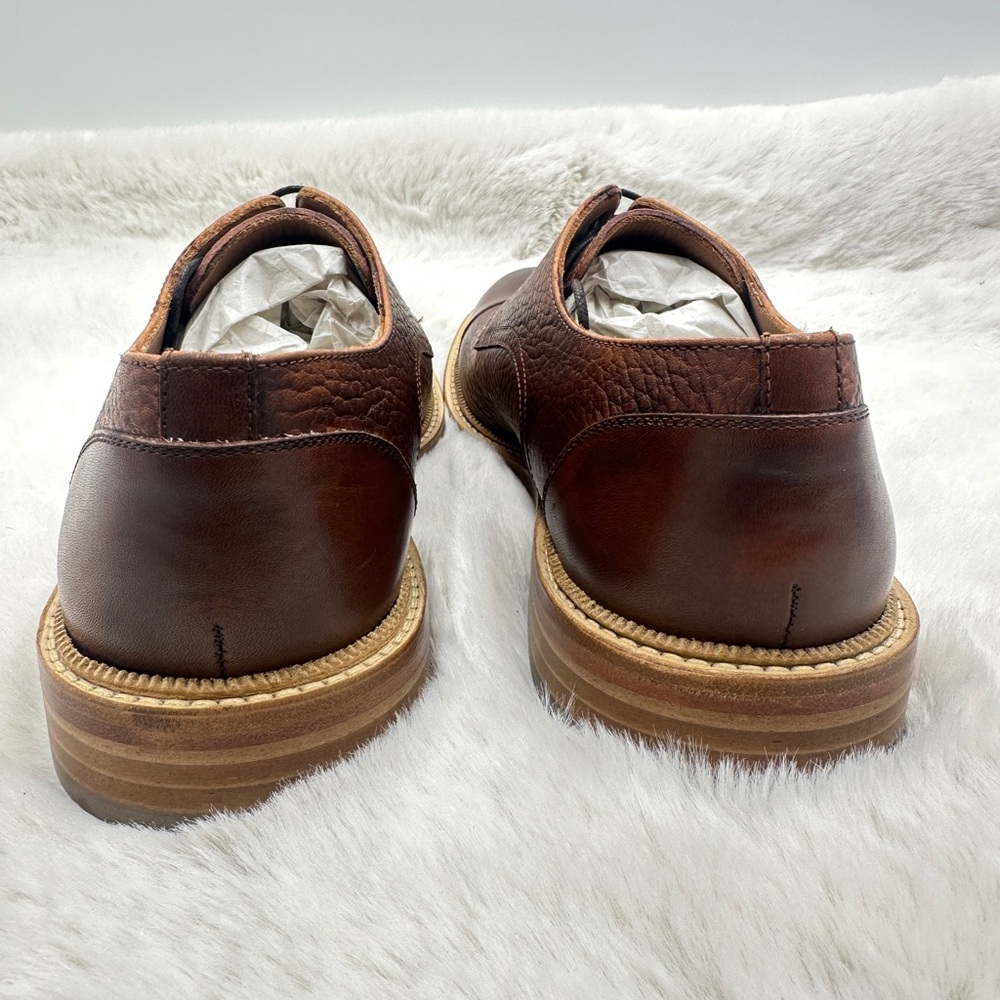 Taft The Rome shoe Cognac Brown Leather Dress Lace Up Oxford Shoes EU 41 US 8 - Picture 6 of 11